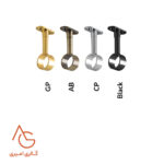 پایه سقفی لوله گرد 25، قابل رگلاژ باز کد 1046 - Image 4