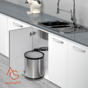 سطل گرد زیرسینک با قابلیت نصب روی درب کد 9130
