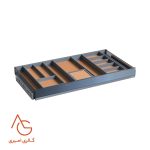 جای زیورآلات چرمی ریلی WS4158.TBU