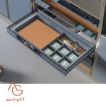 باکس چرمی ریلی داخل کمد لباس WS4162.TBU - Image 2