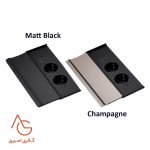 پریز ایتالیایی آزا ملونی | سری VERSALID Series |مدل توکار |16A-3400W /2SKT-1A-1C - Image 2