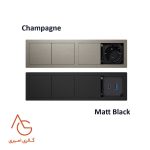 پریز ایتالیایی asa ملونی سری VERSAHIT mono combi سوکت برق و پورت USB
