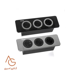 پریز توکار با درپوش مگنتی کد 10082