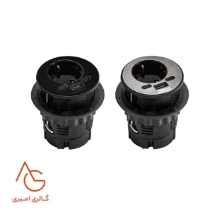 پریز توکار Slim کد 10104 ملونی