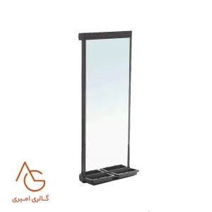 آینه ریلی کمدی همراه با جای زیورآلات دارای ریل آرام بند کد WS3103
