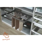 جای شلوار ریلی همراه با جای زیورآلات داخل کمد کد WS4123