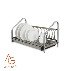 جا ظرفی رومیزی یک طبقه استنلس استیل کد 9120
