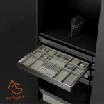 جای اکسسوری ریلی داخل کمد لباس قابل رگلاژ آرام بند کد WS4184 - Image 2