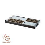 جای کمربند، کروات و زیورآلات ریلی باکس دار قابل رگلاژ آرام بند کد WS4118