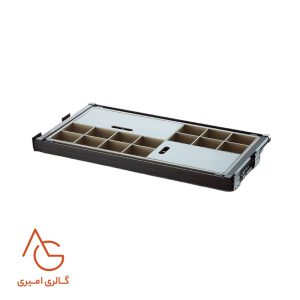 جای کمربند، کروات و زیورآلات ریلی باکس دار قابل رگلاژ آرام بند کد WS4118