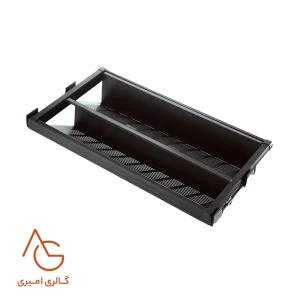 جاکفشی فلزی ریلی با صفحه مشبک داخل کمد لباس قابل رگلاژ آرام بند کد WS4126