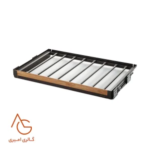 جای شلوار ریلی داخل کمد با فرانت چوب قابل رگلاژ آرام بند کد WS4143