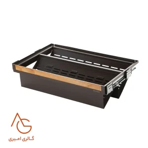 جای کفشی فلزی ریلی صفحه مشبک داخل کمد لباس فرانت چوب آرام بند کد WS4144
