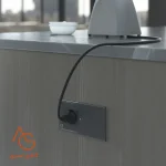 پریز ROMA توکار 1 سوکت برق (16A-2500W) رنگ Matte Black ملونی کد 10176