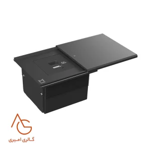 شارژر ROMA توکار یک سوکت C و A رنگ Matte Black ملونی کد 10178