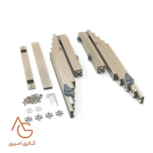 میز ریلی قفل‌دار با پایه جمع‌شونده مدل Fermo ملونی کد 9260