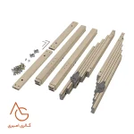 میز ریلی قفل‌دار با پایه ثابت مدل Movella ملونی کد 9262