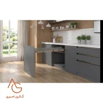 میز ریلی قفل‌دار با پایه ثابت مدل Movella ملونی کد 9262
